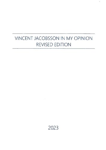 Vincent Jacobsson In My Opinion Revised