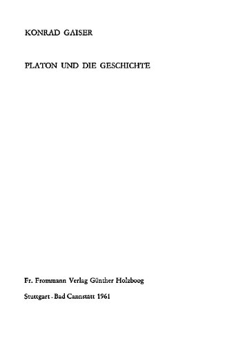 Platon und die Geschichte