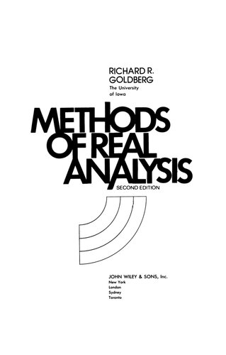 Methods of Real Analysis w/ functioning table of contents