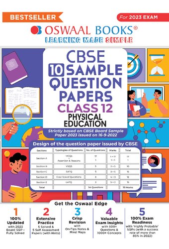 Cbse class12  physical education sample papers 2023