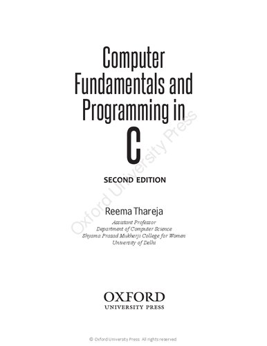 Computer fundamentals and programming in c