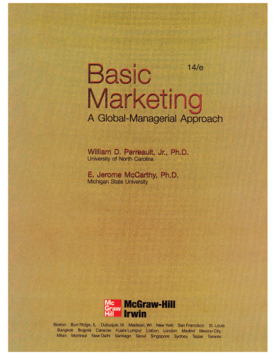 Basic Marketing: A Global-managerial Approach