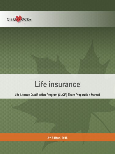 Life Insurance Life Licence Qualification Program (LLQP) Exam Preparation Manual