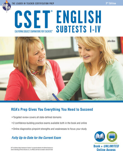 CSET English Subtests I-IV Book + Online