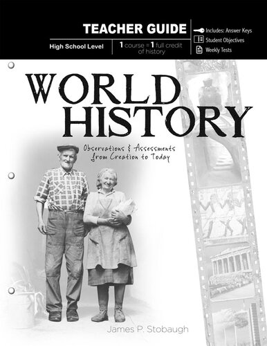 World History - Teacher Guide: Observations and Assessments from Creation to Today