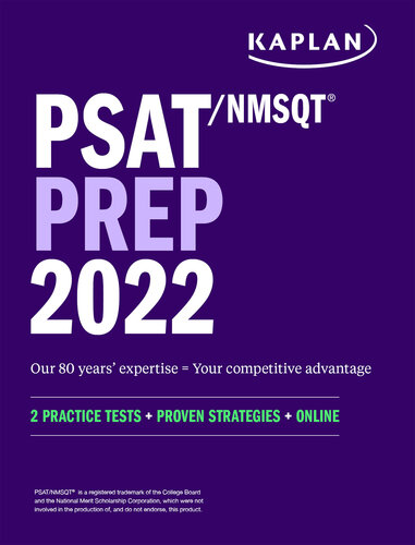 PSAT/NMSQT Prep 2022: 2 Practice Tests + Proven Strategies + Online