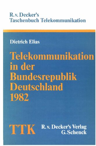 Telekommunikation in der Bundesrepublik Deutschland 1982