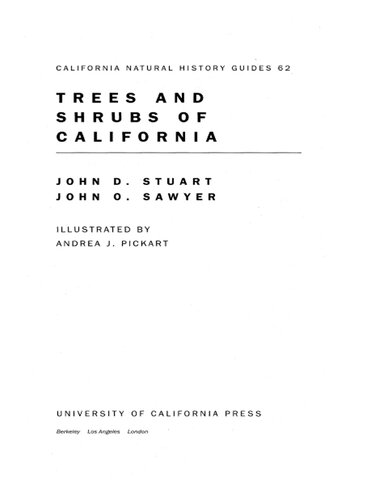 Trees and Shrubs of California