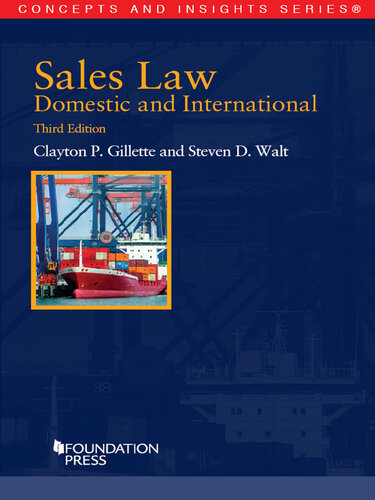 Sales Law, Domestic and International