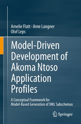 Model-Driven Development of Akoma Ntoso Application Profiles: A Conceptual Framework for Model-Based Generation of XML Subschemas