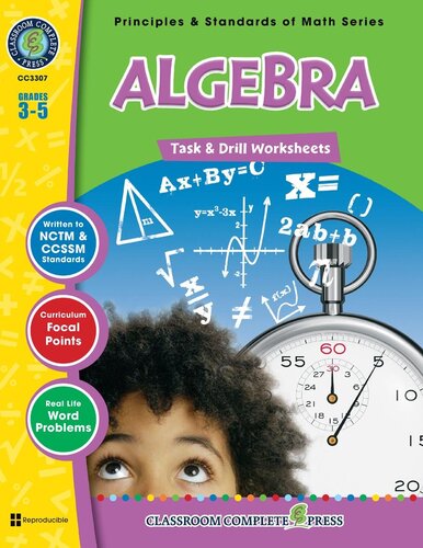 Algebra - Task & Drill Sheets