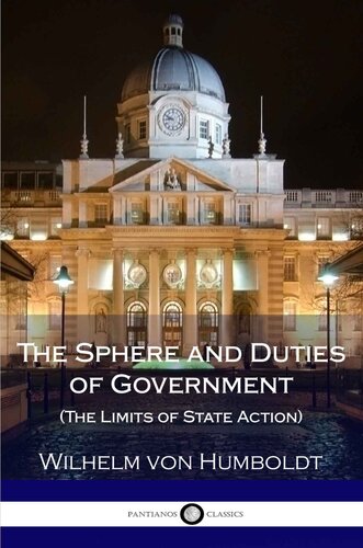 The Sphere and Duties of Government (The Limits of State Action)