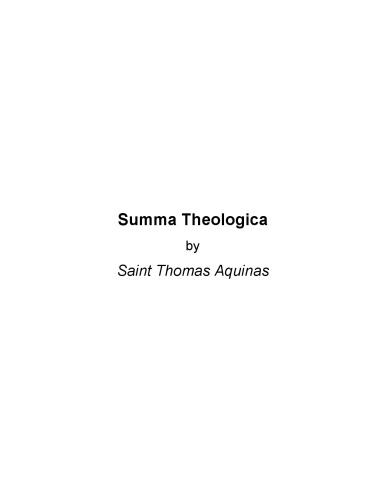 Summa Theologica