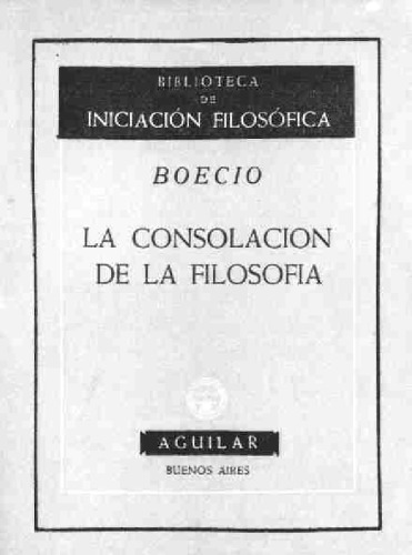 La consolacion de la filosofia