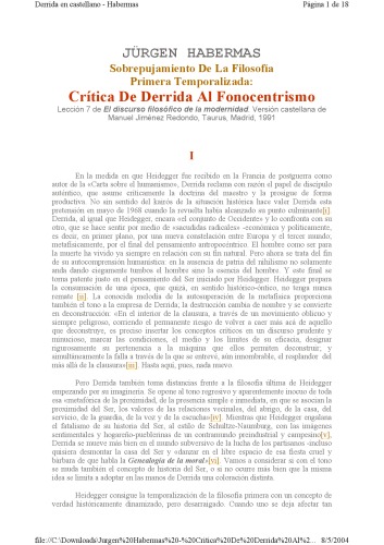 Crîtica de Derrida al fonocentrismo