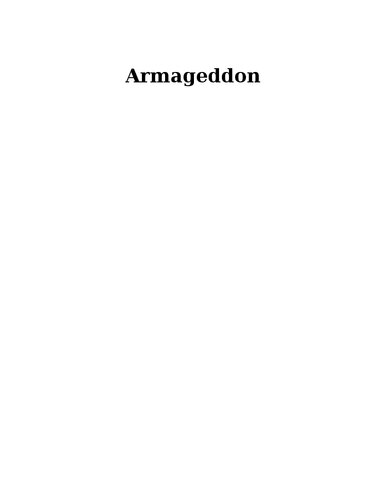 Armaggedon - Salvation War Book 1