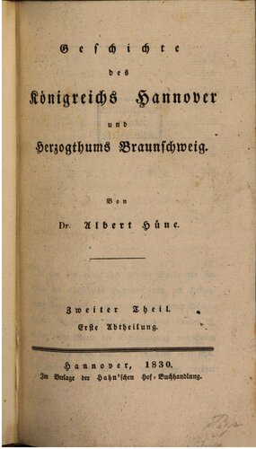 Geschichte des Königreichs Hannover und Herzogthums Braunschweig