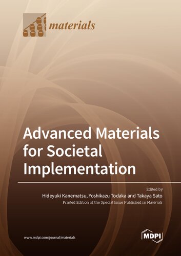 Advanced Materials for Societal Implementation