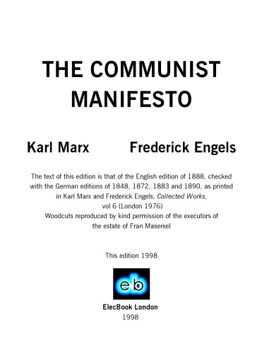 The Communist Manifesto 