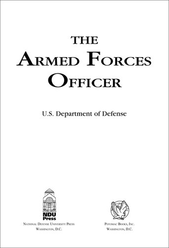 The Armed Forces Officer: 2007 Edition