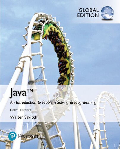 Java: An Introduction To Problem Solving and Programming