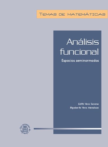 Analisis funcional.Espacios seminormados.