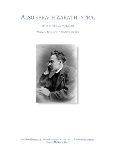 Also Sprach Zarathustra 