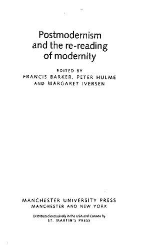 Postmodernism and the Re-reading of Modernity