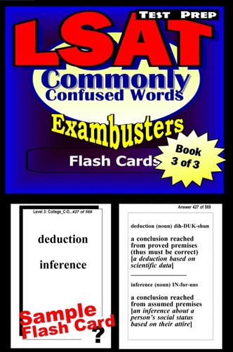 LSAT Test Prep Commonly Confused Words - Exambusters Flash Cards - Workbook 3 of 3: LSAT Exam Study Guide