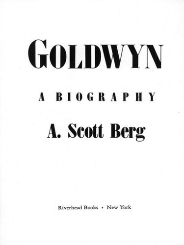 Goldwyn: A Biography