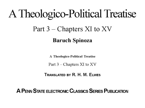 Theologico-Political Treatise