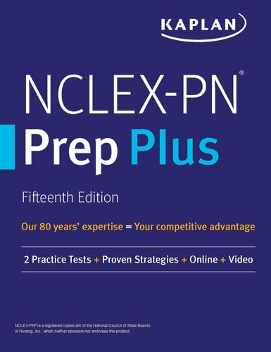 NCLEX-PN Prep Plus: 2 Practice Tests + Proven Strategies + Online + Video