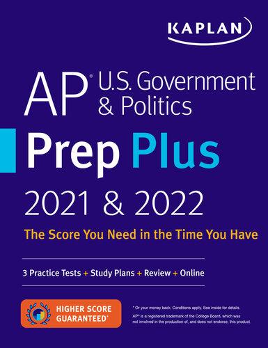 AP U.S. Government & Politics Prep Plus 2021 & 2022: 3 Practice Tests + Study Plans + Targeted Review & Practice + Online