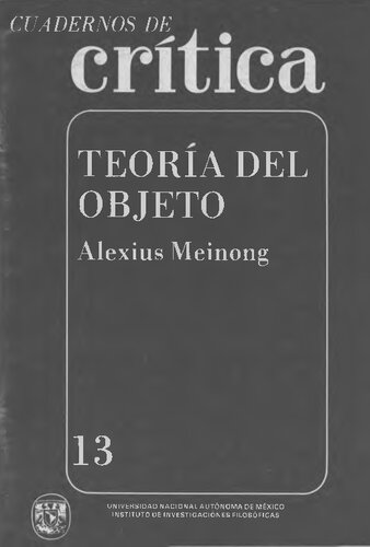 Teoria Del Objeto