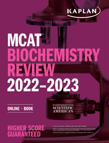 MCAT Biochemistry Review 2022-2023: Online + Book