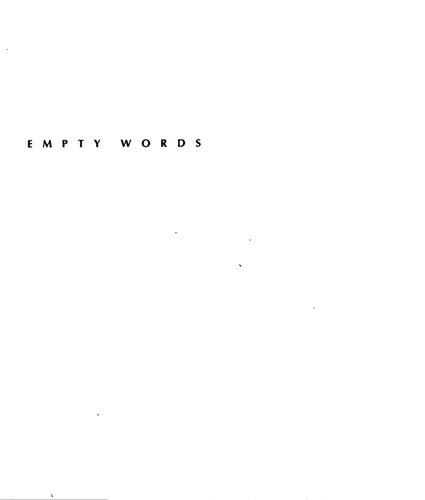 Empty Words: Writings '73-'78