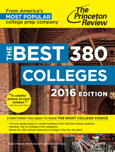 The Best 380 Colleges, 2016 Edition: Everything You Need to Make the Right College Choice