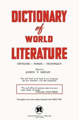 Dictionary of World Literature