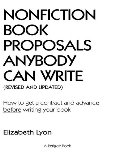 Nonfiction Book Proposals Anybody can Write