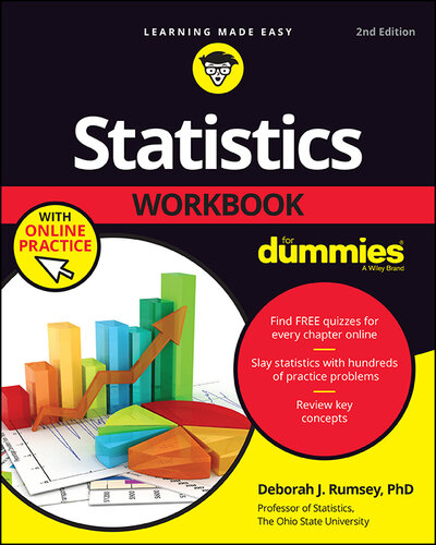 Statistics Workbook For Dummies with Online Practice