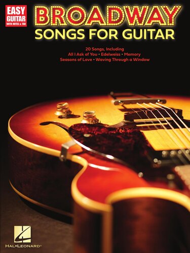 Broadway Songs For Guitar--Easy Guitar With Tab Songbook