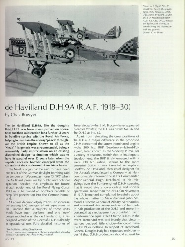 The de Havilland D.H.9A