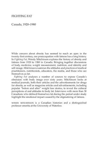 Fighting Fat: Canada, 1920-1980