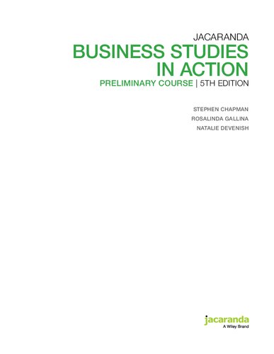 Business Studies in Action Preliminary Course