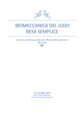 biomeccanica del Judo resa semplice