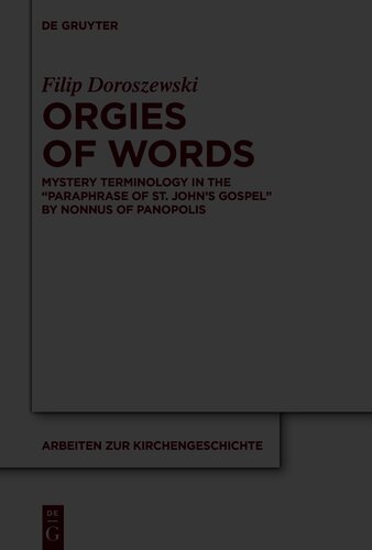 Orgies of Words: Mystery Terminology in the 