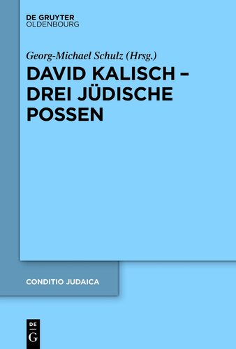 David Kalisch - drei jüdische Possen