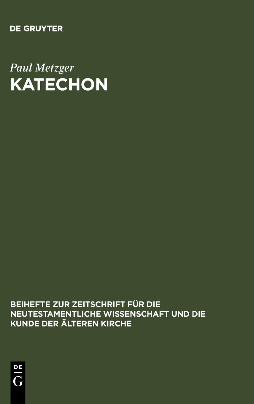 Katechon: II Thess 2,1-12 im Horizont apokalyptischen Denkens