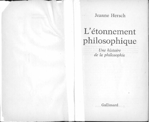 L'étonnement philosophique