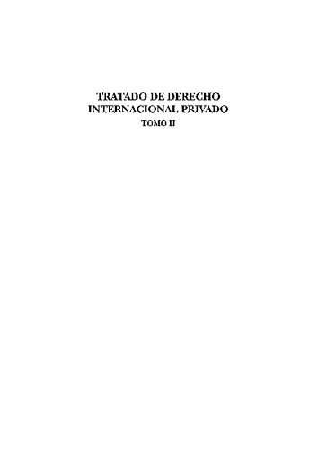 Tratado de Derecho Internacional Privado 2º tomo